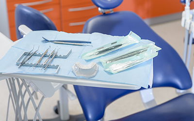 Dental tools up-close